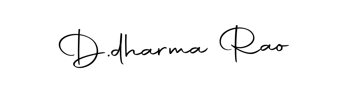 Create a beautiful signature design for name D.dharma Rao. With this signature (Autography-DOLnW) fonts, you can make a handwritten signature for free. D.dharma Rao signature style 10 images and pictures png