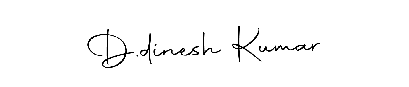 Create a beautiful signature design for name D.dinesh Kumar. With this signature (Autography-DOLnW) fonts, you can make a handwritten signature for free. D.dinesh Kumar signature style 10 images and pictures png