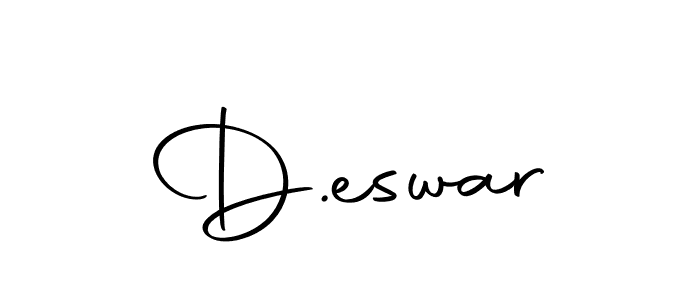 How to make D.eswar name signature. Use Autography-DOLnW style for creating short signs online. This is the latest handwritten sign. D.eswar signature style 10 images and pictures png