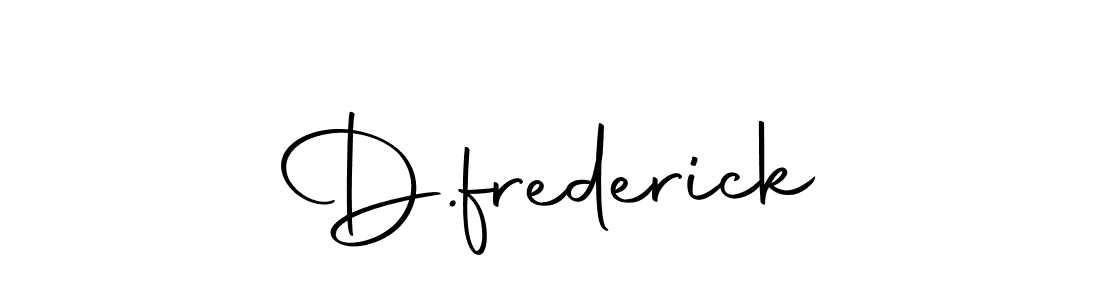 You should practise on your own different ways (Autography-DOLnW) to write your name (D.frederick) in signature. don't let someone else do it for you. D.frederick signature style 10 images and pictures png