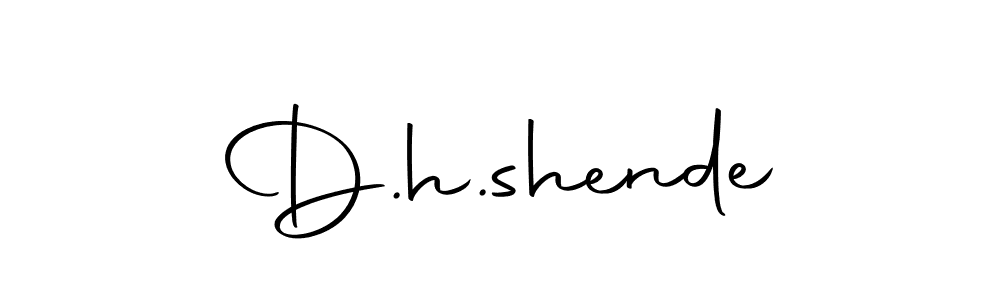 The best way (Autography-DOLnW) to make a short signature is to pick only two or three words in your name. The name D.h.shende include a total of six letters. For converting this name. D.h.shende signature style 10 images and pictures png