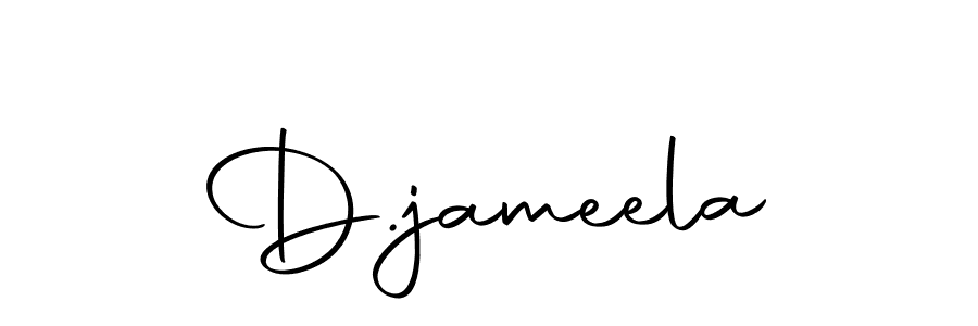 Design your own signature with our free online signature maker. With this signature software, you can create a handwritten (Autography-DOLnW) signature for name D.jameela. D.jameela signature style 10 images and pictures png