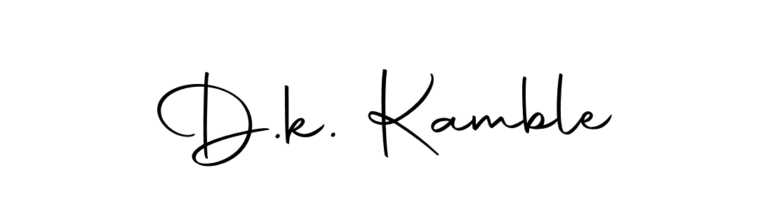 The best way (Autography-DOLnW) to make a short signature is to pick only two or three words in your name. The name D.k. Kamble include a total of six letters. For converting this name. D.k. Kamble signature style 10 images and pictures png