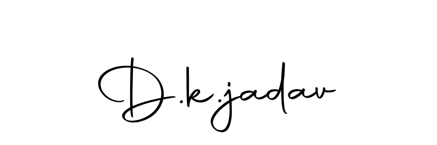 How to make D.k.jadav name signature. Use Autography-DOLnW style for creating short signs online. This is the latest handwritten sign. D.k.jadav signature style 10 images and pictures png