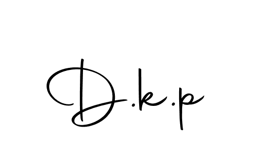 How to make D.k.p signature? Autography-DOLnW is a professional autograph style. Create handwritten signature for D.k.p name. D.k.p signature style 10 images and pictures png