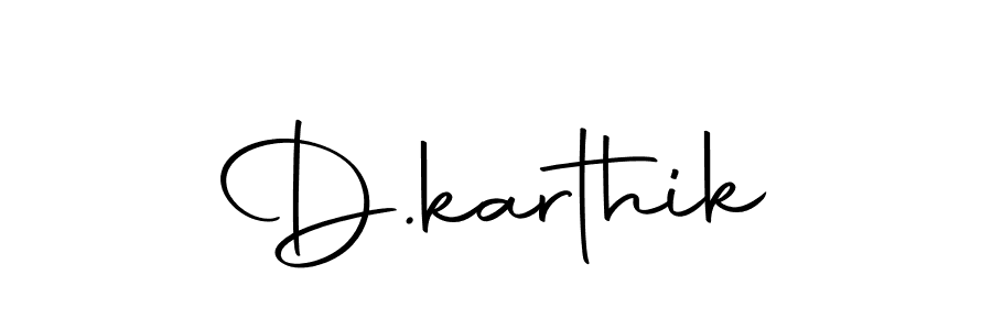 Design your own signature with our free online signature maker. With this signature software, you can create a handwritten (Autography-DOLnW) signature for name D.karthik. D.karthik signature style 10 images and pictures png