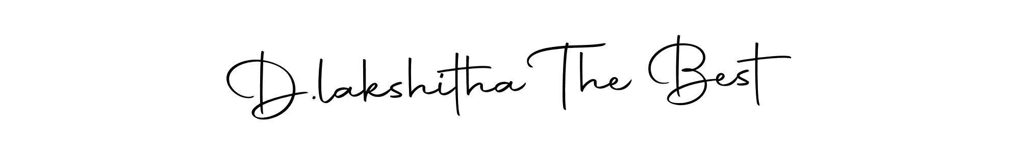 You should practise on your own different ways (Autography-DOLnW) to write your name (D.lakshitha The Best) in signature. don't let someone else do it for you. D.lakshitha The Best signature style 10 images and pictures png