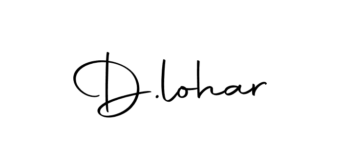 Use a signature maker to create a handwritten signature online. With this signature software, you can design (Autography-DOLnW) your own signature for name D.lohar. D.lohar signature style 10 images and pictures png