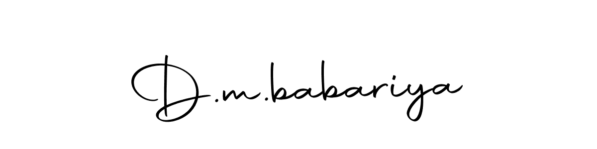 You should practise on your own different ways (Autography-DOLnW) to write your name (D.m.babariya) in signature. don't let someone else do it for you. D.m.babariya signature style 10 images and pictures png