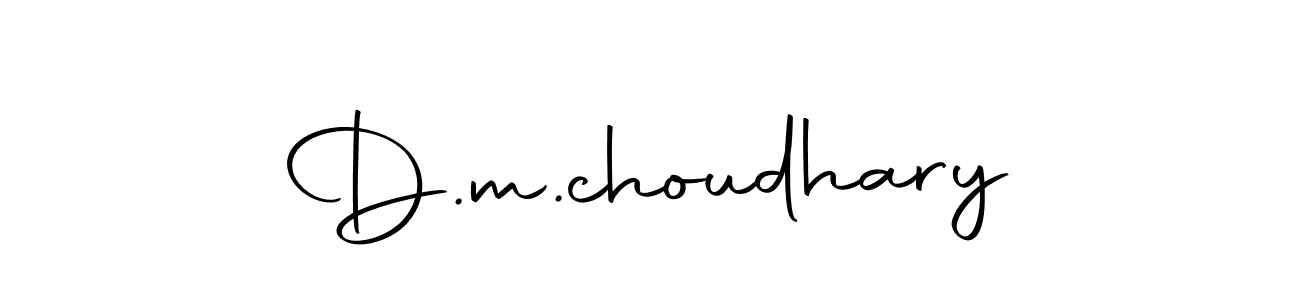 Make a beautiful signature design for name D.m.choudhary. With this signature (Autography-DOLnW) style, you can create a handwritten signature for free. D.m.choudhary signature style 10 images and pictures png