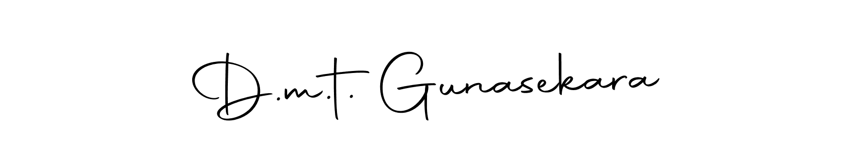 Also we have D.m.t. Gunasekara name is the best signature style. Create professional handwritten signature collection using Autography-DOLnW autograph style. D.m.t. Gunasekara signature style 10 images and pictures png