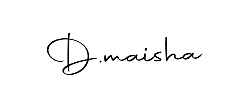 Design your own signature with our free online signature maker. With this signature software, you can create a handwritten (Autography-DOLnW) signature for name D.maisha. D.maisha signature style 10 images and pictures png