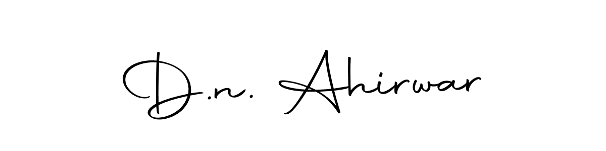 The best way (Autography-DOLnW) to make a short signature is to pick only two or three words in your name. The name D.n. Ahirwar include a total of six letters. For converting this name. D.n. Ahirwar signature style 10 images and pictures png