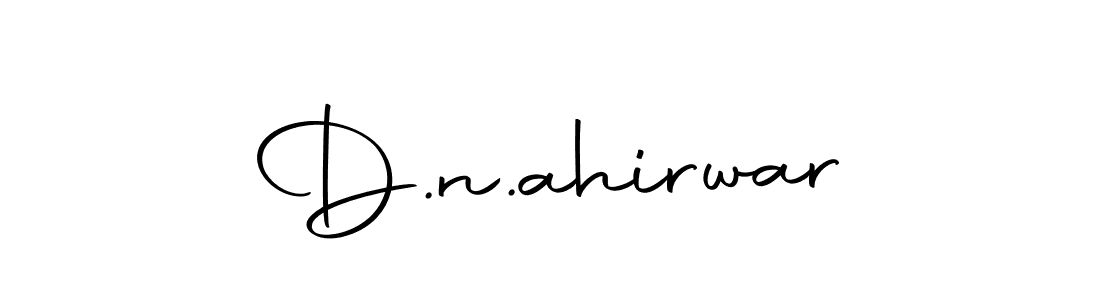 Create a beautiful signature design for name D.n.ahirwar. With this signature (Autography-DOLnW) fonts, you can make a handwritten signature for free. D.n.ahirwar signature style 10 images and pictures png