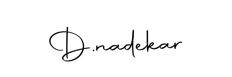 Make a beautiful signature design for name D.nadekar. With this signature (Autography-DOLnW) style, you can create a handwritten signature for free. D.nadekar signature style 10 images and pictures png