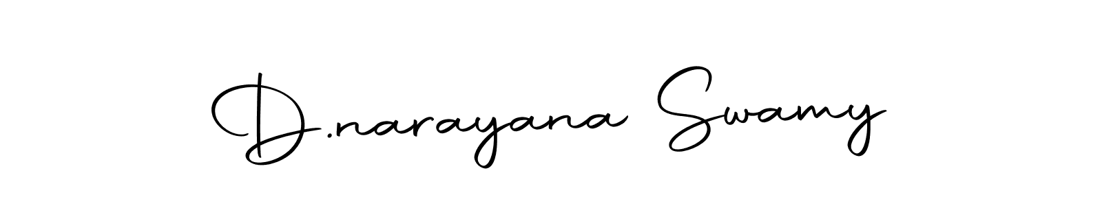 Design your own signature with our free online signature maker. With this signature software, you can create a handwritten (Autography-DOLnW) signature for name D.narayana Swamy. D.narayana Swamy signature style 10 images and pictures png