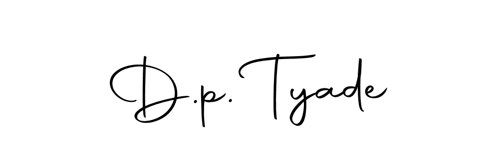 Here are the top 10 professional signature styles for the name D.p. Tyade. These are the best autograph styles you can use for your name. D.p. Tyade signature style 10 images and pictures png