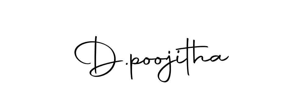 Design your own signature with our free online signature maker. With this signature software, you can create a handwritten (Autography-DOLnW) signature for name D.poojitha. D.poojitha signature style 10 images and pictures png