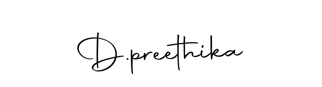 Make a beautiful signature design for name D.preethika. With this signature (Autography-DOLnW) style, you can create a handwritten signature for free. D.preethika signature style 10 images and pictures png