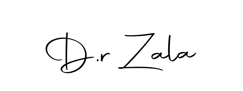 Design your own signature with our free online signature maker. With this signature software, you can create a handwritten (Autography-DOLnW) signature for name D.r Zala. D.r Zala signature style 10 images and pictures png