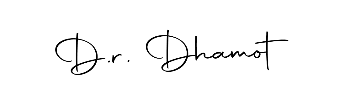 How to make D.r. Dhamot signature? Autography-DOLnW is a professional autograph style. Create handwritten signature for D.r. Dhamot name. D.r. Dhamot signature style 10 images and pictures png