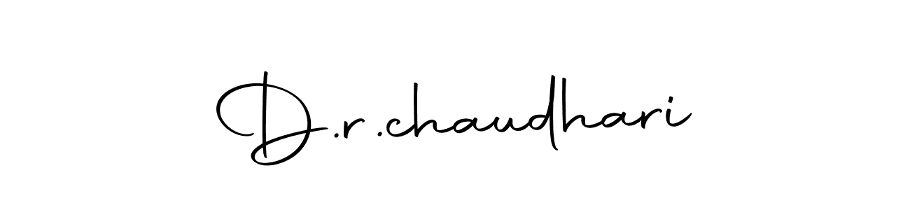 Make a beautiful signature design for name D.r.chaudhari. With this signature (Autography-DOLnW) style, you can create a handwritten signature for free. D.r.chaudhari signature style 10 images and pictures png