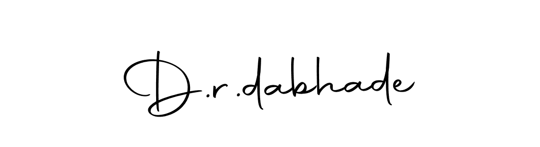 Design your own signature with our free online signature maker. With this signature software, you can create a handwritten (Autography-DOLnW) signature for name D.r.dabhade. D.r.dabhade signature style 10 images and pictures png