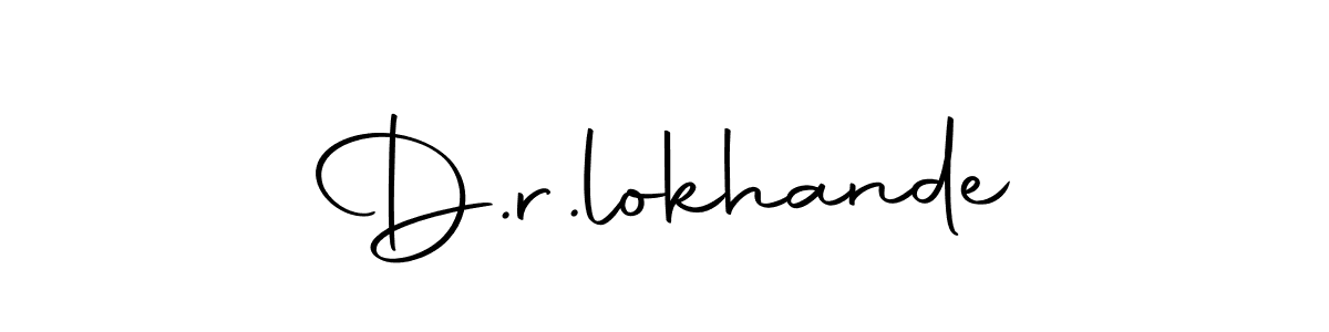 You should practise on your own different ways (Autography-DOLnW) to write your name (D.r.lokhande) in signature. don't let someone else do it for you. D.r.lokhande signature style 10 images and pictures png