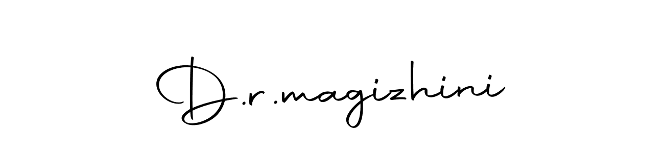 Make a beautiful signature design for name D.r.magizhini. With this signature (Autography-DOLnW) style, you can create a handwritten signature for free. D.r.magizhini signature style 10 images and pictures png