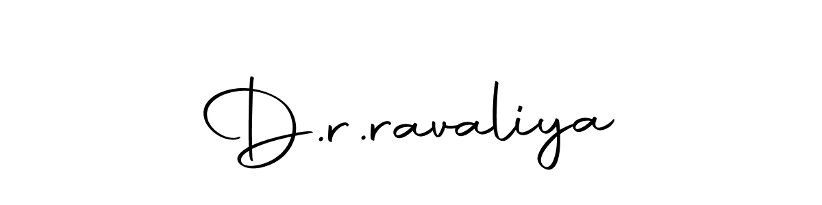 Create a beautiful signature design for name D.r.ravaliya. With this signature (Autography-DOLnW) fonts, you can make a handwritten signature for free. D.r.ravaliya signature style 10 images and pictures png