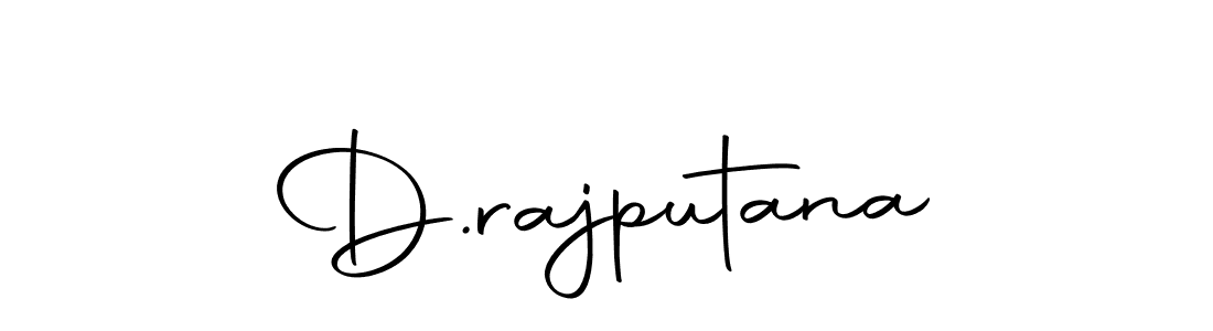 Design your own signature with our free online signature maker. With this signature software, you can create a handwritten (Autography-DOLnW) signature for name D.rajputana. D.rajputana signature style 10 images and pictures png