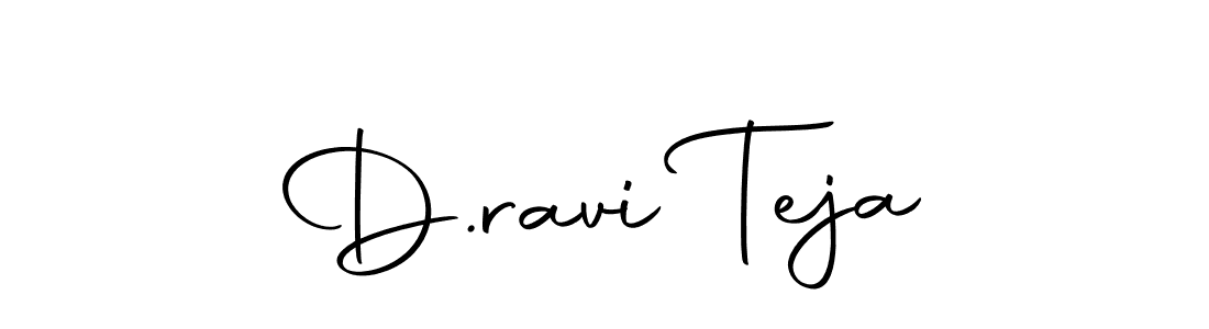 Use a signature maker to create a handwritten signature online. With this signature software, you can design (Autography-DOLnW) your own signature for name D.ravi Teja. D.ravi Teja signature style 10 images and pictures png