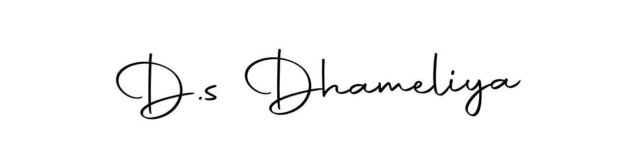 The best way (Autography-DOLnW) to make a short signature is to pick only two or three words in your name. The name D.s Dhameliya include a total of six letters. For converting this name. D.s Dhameliya signature style 10 images and pictures png