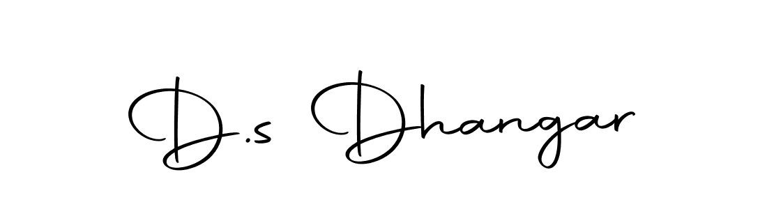 How to make D.s Dhangar signature? Autography-DOLnW is a professional autograph style. Create handwritten signature for D.s Dhangar name. D.s Dhangar signature style 10 images and pictures png