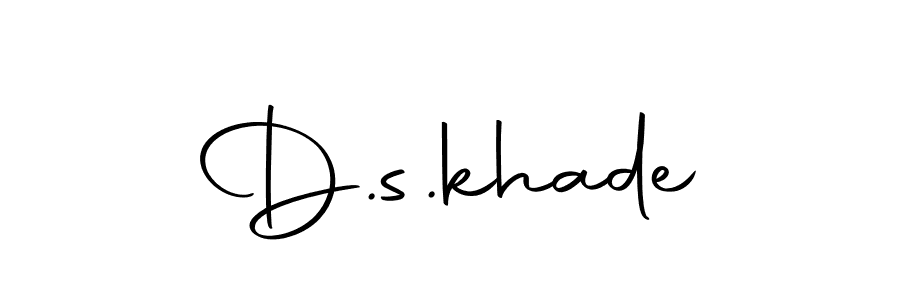 You should practise on your own different ways (Autography-DOLnW) to write your name (D.s.khade) in signature. don't let someone else do it for you. D.s.khade signature style 10 images and pictures png