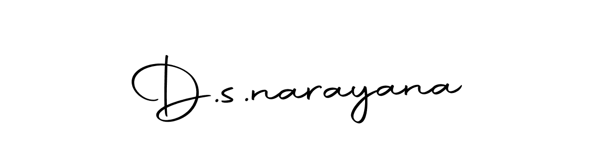 Design your own signature with our free online signature maker. With this signature software, you can create a handwritten (Autography-DOLnW) signature for name D.s.narayana. D.s.narayana signature style 10 images and pictures png