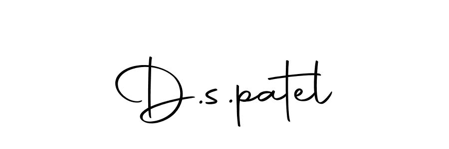 How to make D.s.patel name signature. Use Autography-DOLnW style for creating short signs online. This is the latest handwritten sign. D.s.patel signature style 10 images and pictures png