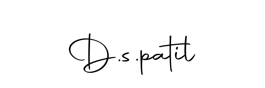 Use a signature maker to create a handwritten signature online. With this signature software, you can design (Autography-DOLnW) your own signature for name D.s.patil. D.s.patil signature style 10 images and pictures png