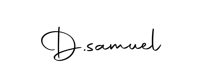 You should practise on your own different ways (Autography-DOLnW) to write your name (D.samuel) in signature. don't let someone else do it for you. D.samuel signature style 10 images and pictures png