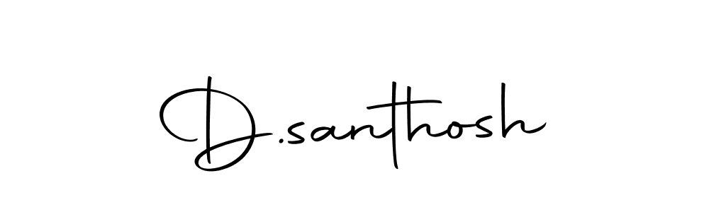 Also we have D.santhosh name is the best signature style. Create professional handwritten signature collection using Autography-DOLnW autograph style. D.santhosh signature style 10 images and pictures png