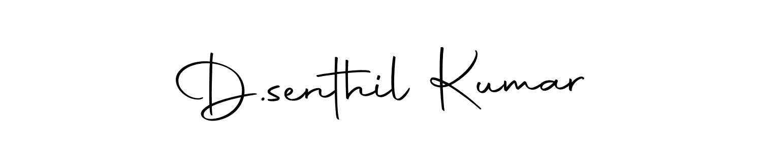 Create a beautiful signature design for name D.senthil Kumar. With this signature (Autography-DOLnW) fonts, you can make a handwritten signature for free. D.senthil Kumar signature style 10 images and pictures png