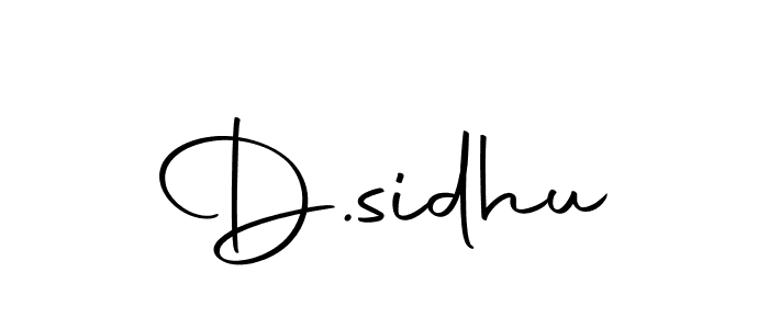 Make a beautiful signature design for name D.sidhu. Use this online signature maker to create a handwritten signature for free. D.sidhu signature style 10 images and pictures png