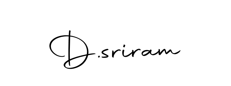 How to make D.sriram signature? Autography-DOLnW is a professional autograph style. Create handwritten signature for D.sriram name. D.sriram signature style 10 images and pictures png