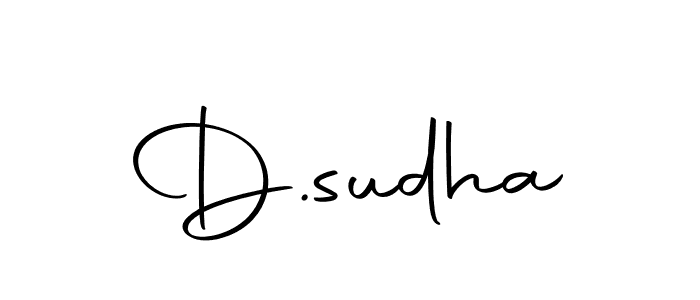 Make a beautiful signature design for name D.sudha. Use this online signature maker to create a handwritten signature for free. D.sudha signature style 10 images and pictures png