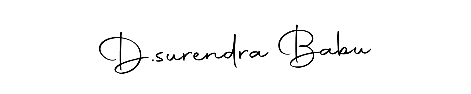 Design your own signature with our free online signature maker. With this signature software, you can create a handwritten (Autography-DOLnW) signature for name D.surendra Babu. D.surendra Babu signature style 10 images and pictures png