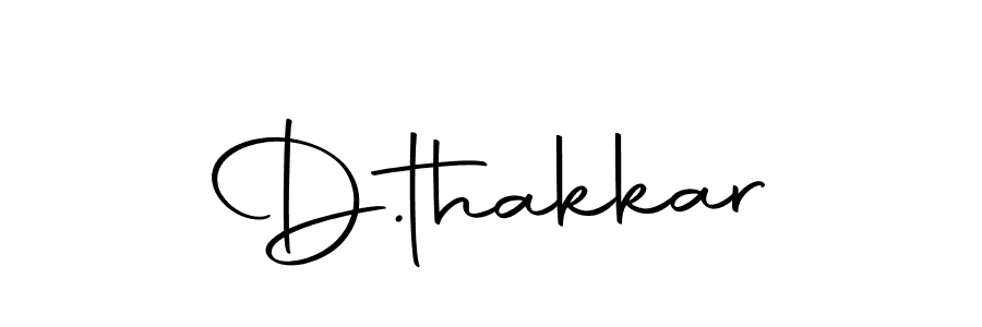 Design your own signature with our free online signature maker. With this signature software, you can create a handwritten (Autography-DOLnW) signature for name D.thakkar. D.thakkar signature style 10 images and pictures png