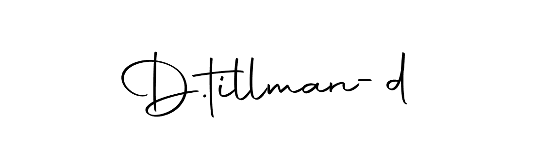 The best way (Autography-DOLnW) to make a short signature is to pick only two or three words in your name. The name D.tillman-d include a total of six letters. For converting this name. D.tillman-d signature style 10 images and pictures png