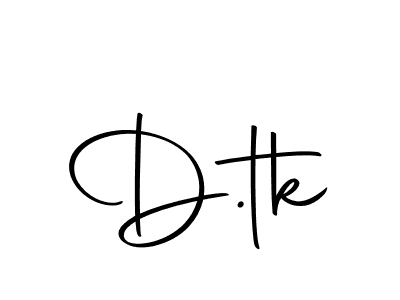 How to make D.tk signature? Autography-DOLnW is a professional autograph style. Create handwritten signature for D.tk name. D.tk signature style 10 images and pictures png