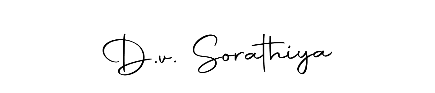 D.v. Sorathiya stylish signature style. Best Handwritten Sign (Autography-DOLnW) for my name. Handwritten Signature Collection Ideas for my name D.v. Sorathiya. D.v. Sorathiya signature style 10 images and pictures png