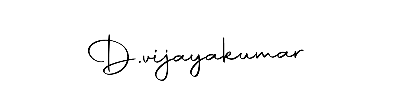 Create a beautiful signature design for name D.vijayakumar. With this signature (Autography-DOLnW) fonts, you can make a handwritten signature for free. D.vijayakumar signature style 10 images and pictures png